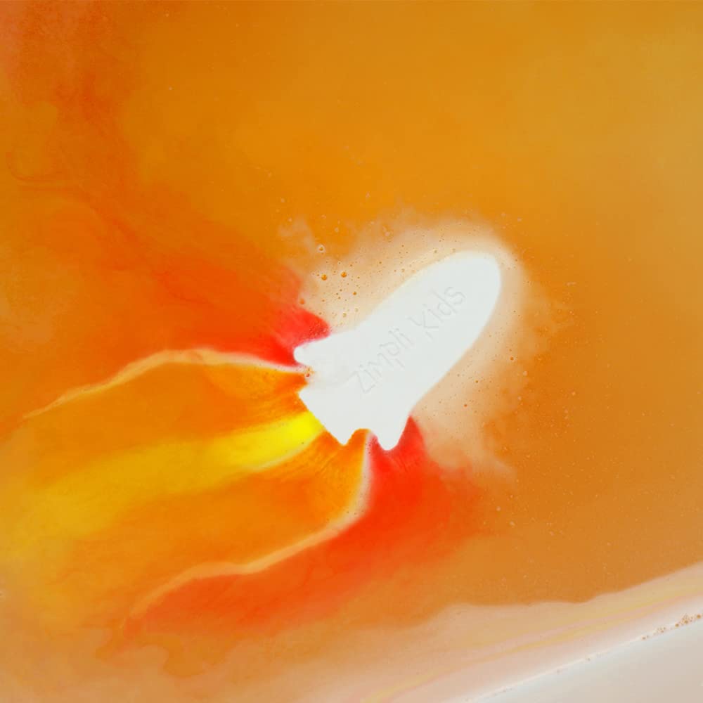 ZIMPLI - Large Cloud Rainbow Baff Bombz, Create a rainbow effect, fizzing, bathtime adventure, Bath Bomb Fizzing Fun for children 4 5 6 7 8 9