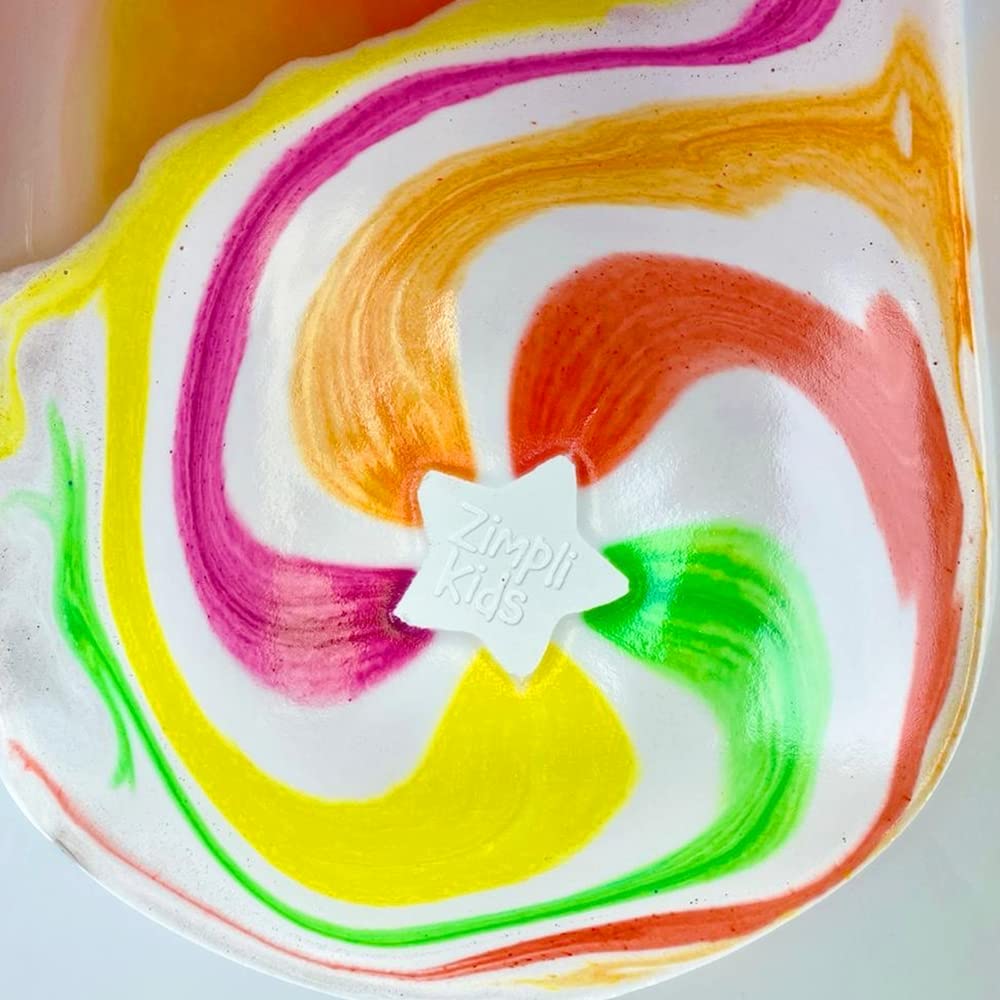 ZIMPLI - Large Cloud Rainbow Baff Bombz, Create a rainbow effect, fizzing, bathtime adventure, Bath Bomb Fizzing Fun for children 4 5 6 7 8 9