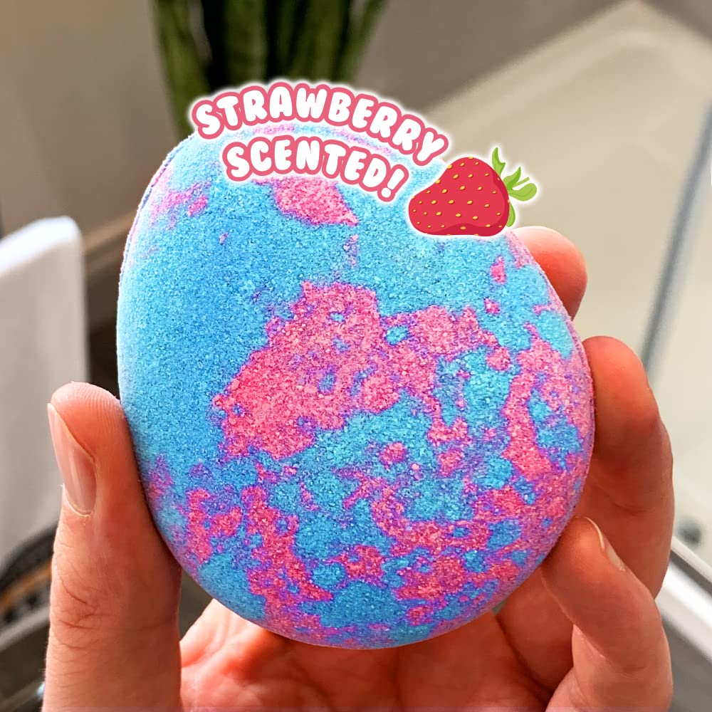 ZIMPLI - Large Cloud Rainbow Baff Bombz, Create a rainbow effect, fizzing, bathtime adventure, Bath Bomb Fizzing Fun for children 4 5 6 7 8 9