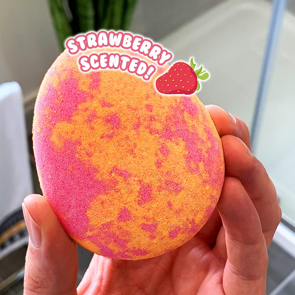 ZIMPLI - Large Cloud Rainbow Baff Bombz, Create a rainbow effect, fizzing, bathtime adventure, Bath Bomb Fizzing Fun for children 4 5 6 7 8 9