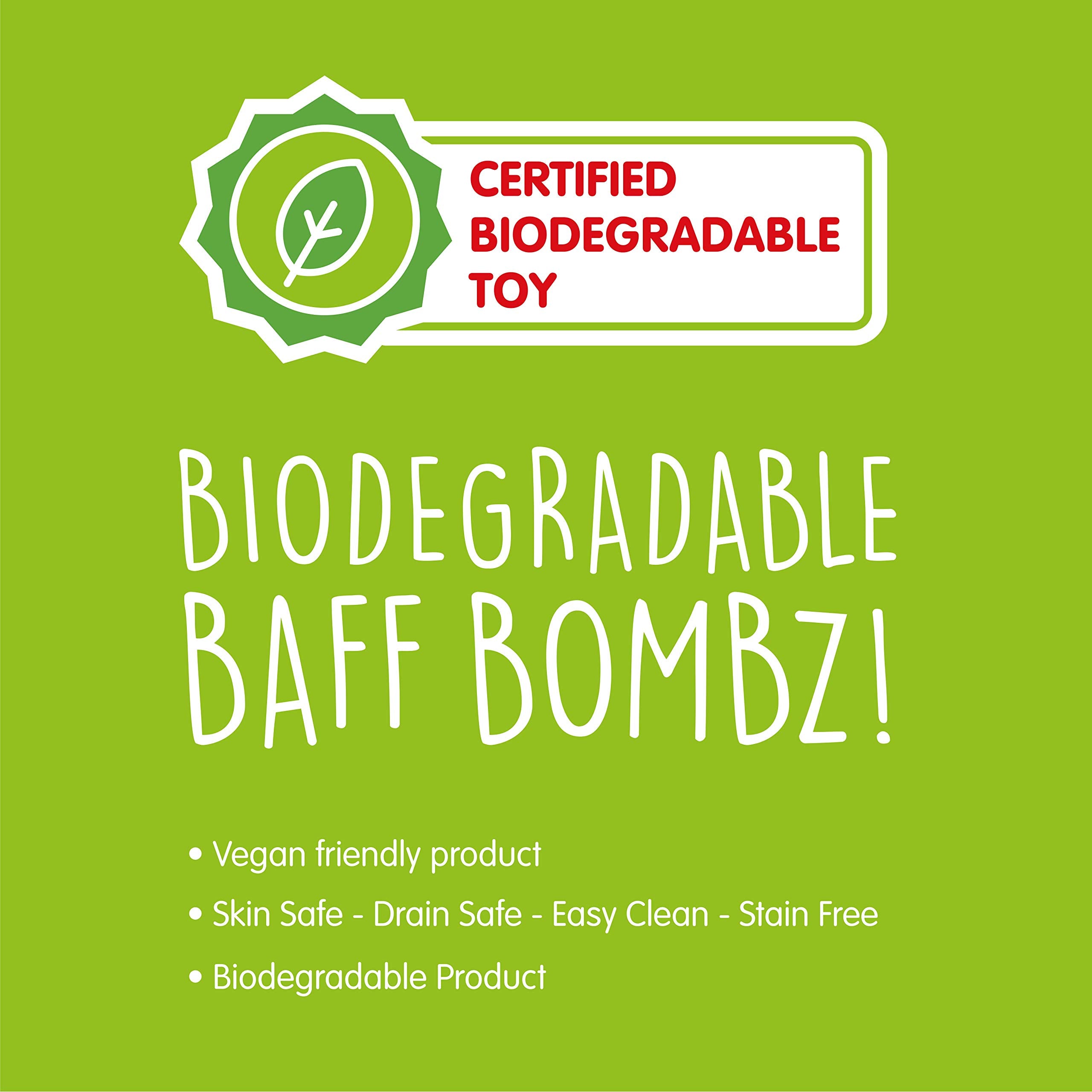 ZIMPLI - Large Cloud Rainbow Baff Bombz, Create a rainbow effect, fizzing, bathtime adventure, Bath Bomb Fizzing Fun for children 4 5 6 7 8 9